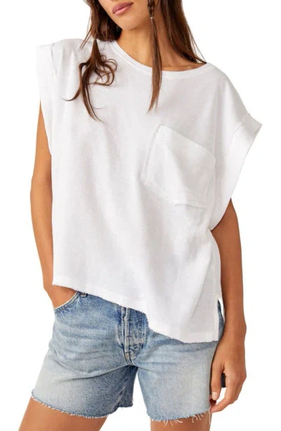 Free People Our Time Oversize T-shirt In Ivory