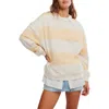 Free People Classic Stripe Crewneck Top In Orange