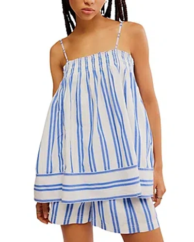 Free People Pajama Party Tunic In Blue