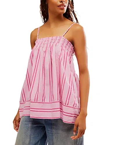 Free People Pajama Party Tunic In Pink Combo