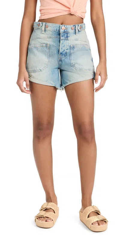 Free People Palmer Shorts La La Land In Blue