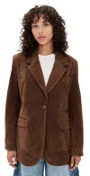 Free People X We The Free Paper Cut Faux Blazer In Brown