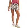 Free People Paradise Found Floral Miniskort In Ivory Combo