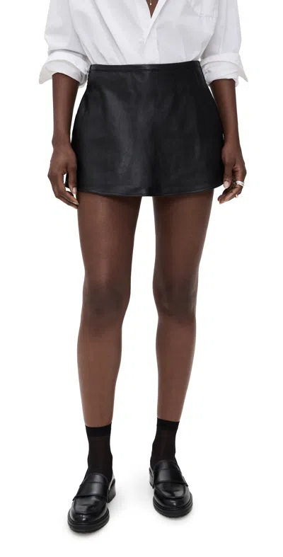 Free People Paradise Found Vegan Skort Black