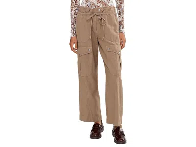Free People Park Ave Pants In Brown
