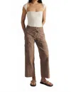 Free People Park Ave Pants In Dusted Coco In Multi