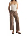 Free People Park Ave Pants In Dusted Cocoa In Multi