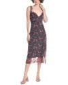 Free People Party Crasher Midi Slip Dress In Blue