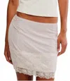 Free People Intimately Party Crashers Mini Half Slip In White