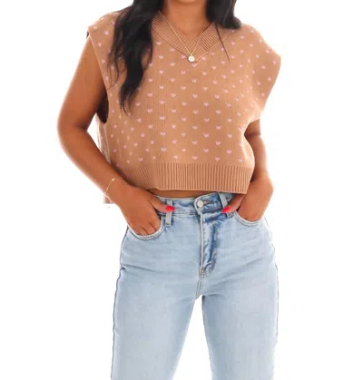 Free People Pattern Easy Street Vest In Cafe Blossom Combo In Multi