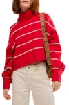 FREE PEOPLE FREE PEOPLE PAULIE STRIPE TURTLENECK SWEATER