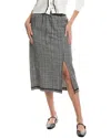 Free People Penelope Gingham Midi Skirt