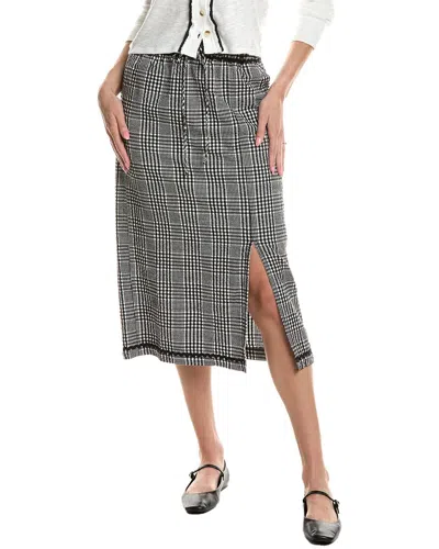 Free People Penelope Gingham Midi Skirt