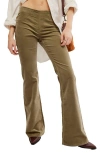 Free People Penny Corduroy Flare Pants In Dried Basil