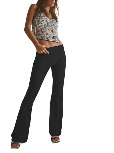 Free People Penny Pull On Velvet Pants In Black