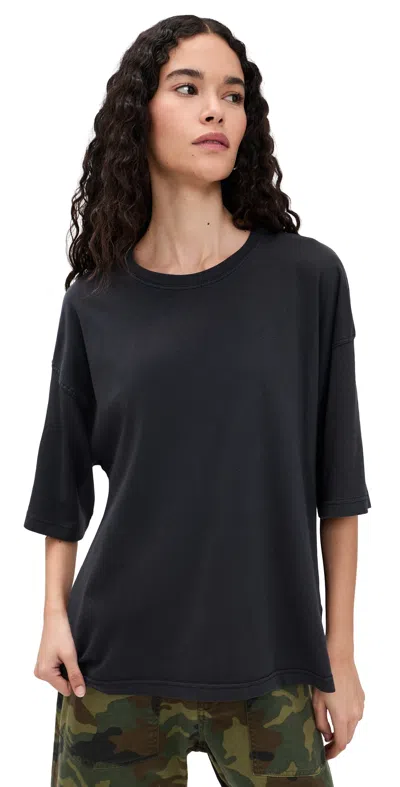 Free People Perfect Oversized Tee Black