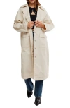Free People Perry Washed Cotton Trench Coat In French Oak