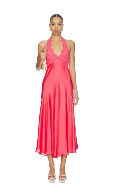 Free People Petal Party Midi Slip Dress In Multi