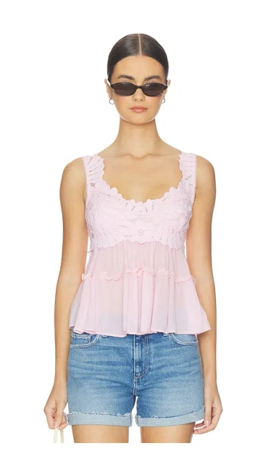 Free People Petal Party Shapeless Camisole In Pink