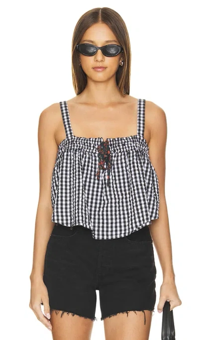 Free People Picnic Party Top In 블랙 콤보