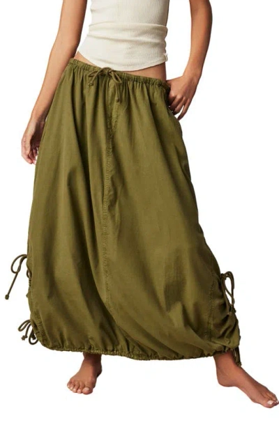 Free People Picture Perfect Parachute Maxi Skirt In Avocado Tree 2