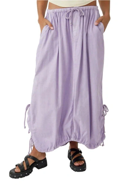 Free People Picture Perfect Parachute Maxi Skirt In Lavender Fields