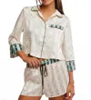 Free People Pillow Talk Satin Short Crop Pajamas In Neutral