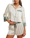 Free People Pillow Talk Pajama Set In Harbor Combo