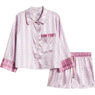 FREE PEOPLE FREE PEOPLE PILLOW TALK SATIN SHORT CROP PAJAMAS