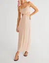 FREE PEOPLE PIPER MIDI DRESS IN NATURAL