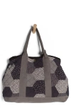 Free People Pippa Patchwork Cotton Tote In Blue