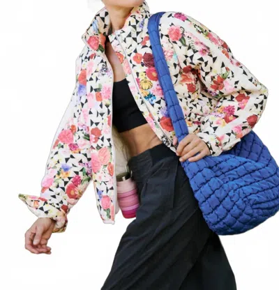 Free People Pippa Printed Packable Puffer Jacket In Trippy Floral In Multi
