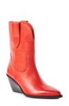Free People Pitchfork Point Western Boot In Red