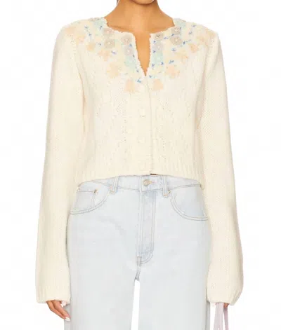 Free People Pixie Cardigan In Ivory In White