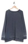 Free People Playbook Oversize Tunic In Midnight Navy