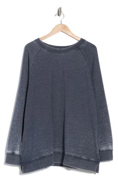Free People Playbook Oversize Tunic In Midnight Navy