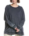 Free People Playbook Tunic Sweatshirt In Gray