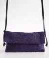Free People Plus One Embellished Bag In Violet In Purple