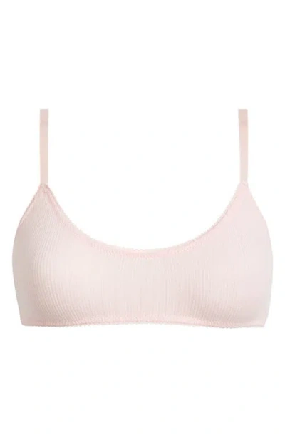Free People Pointelle Bralette In Cotton Candy