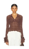 FREE PEOPLE POINTELLE PULLOVER