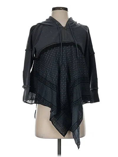 Pre-owned Free People Poncho In Black