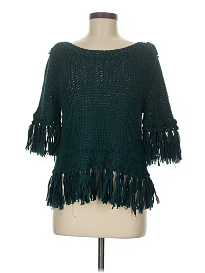 Pre-owned Free People Poncho In Blue