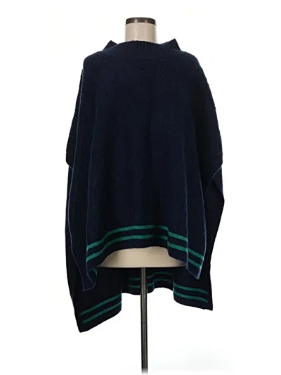 Pre-owned Free People Poncho In Blue