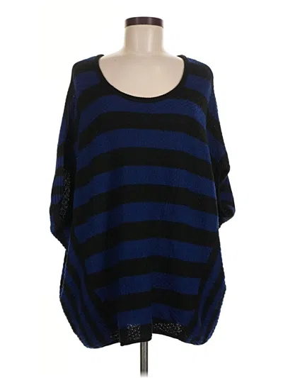 Pre-owned Free People Poncho In Blue