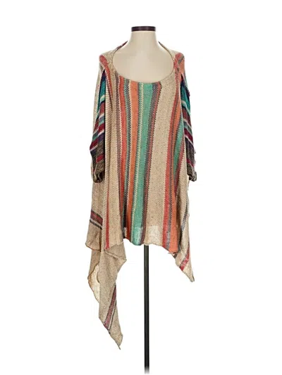 Pre-owned Free People Poncho In Brown