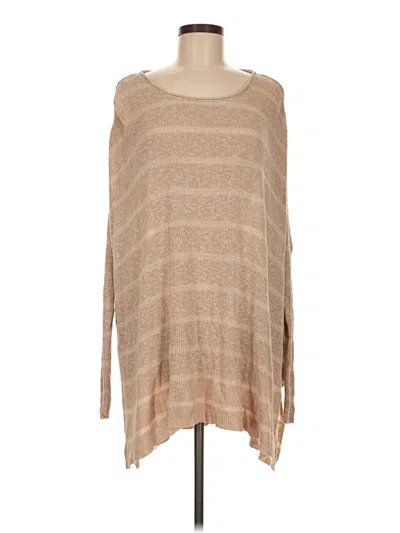 Pre-owned Free People Poncho In Brown