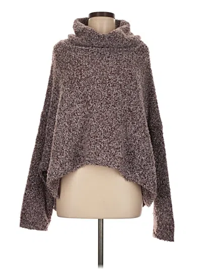 Pre-owned Free People Poncho In Brown