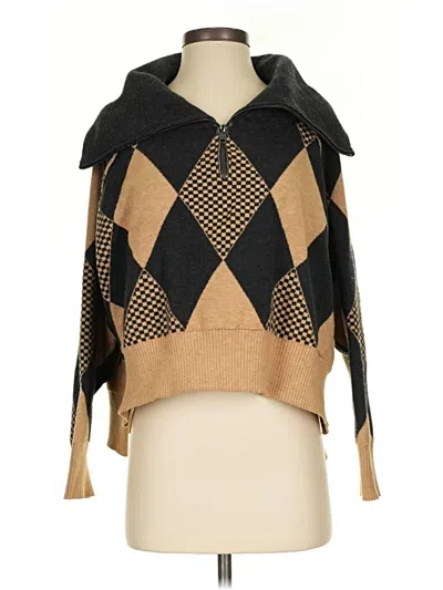 Pre-owned Free People Poncho In Brown