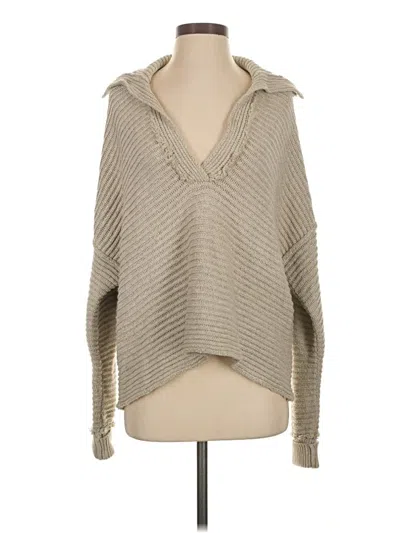 Pre-owned Free People Poncho In Brown