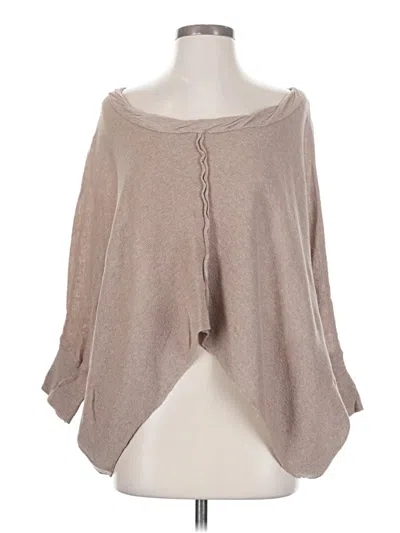 Pre-owned Free People Poncho In Brown